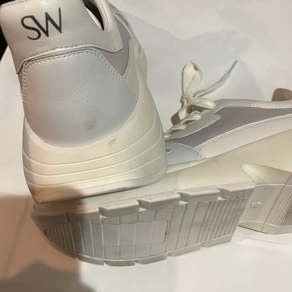 Stuart Weitzman Willow Runner Sneakers - Cream Pearl in size 9.5 - Picture 5 of 9